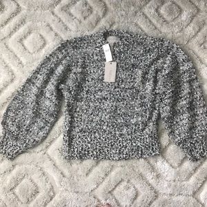 Balloon sleeve sweater